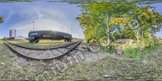 HDR Panorama 360° of Background Industrial Street